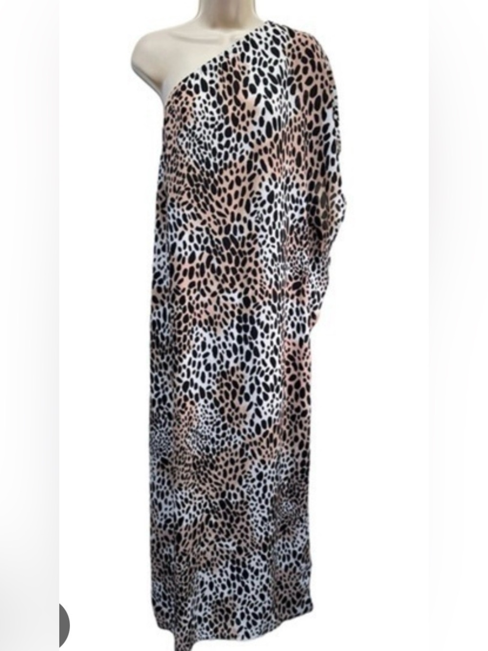 Buddy Love One Shoulder Leopard Print Dress
